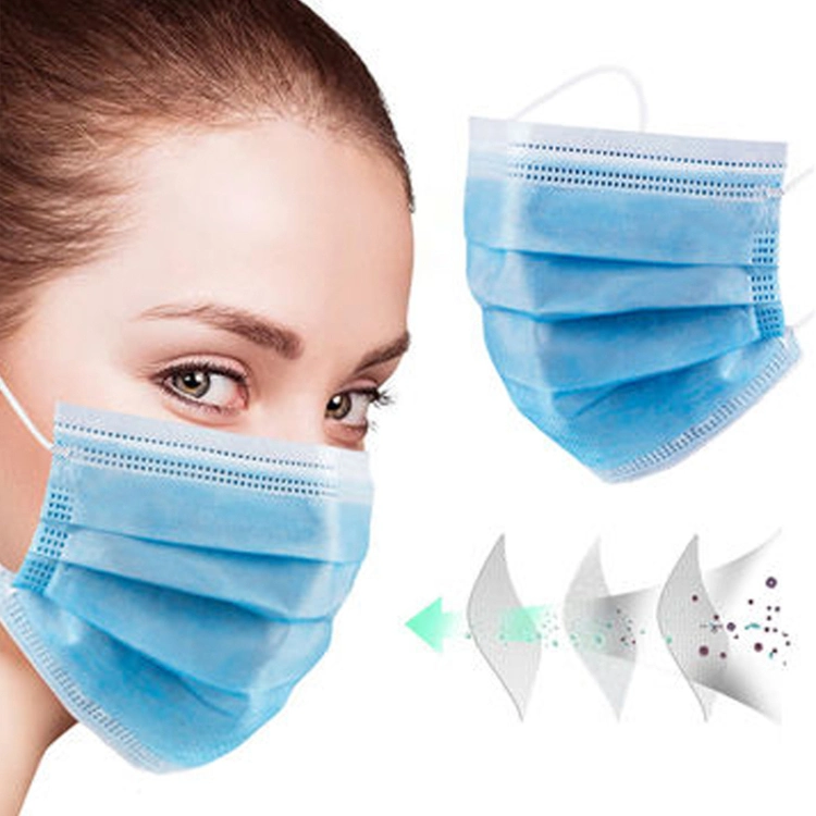 Wholesale FDA Certified ASTM Level 3 Disposable Hospital Masks Non-Woven Protective Dental Facial Dust Medical Surgical Face Mask for Hospital Use